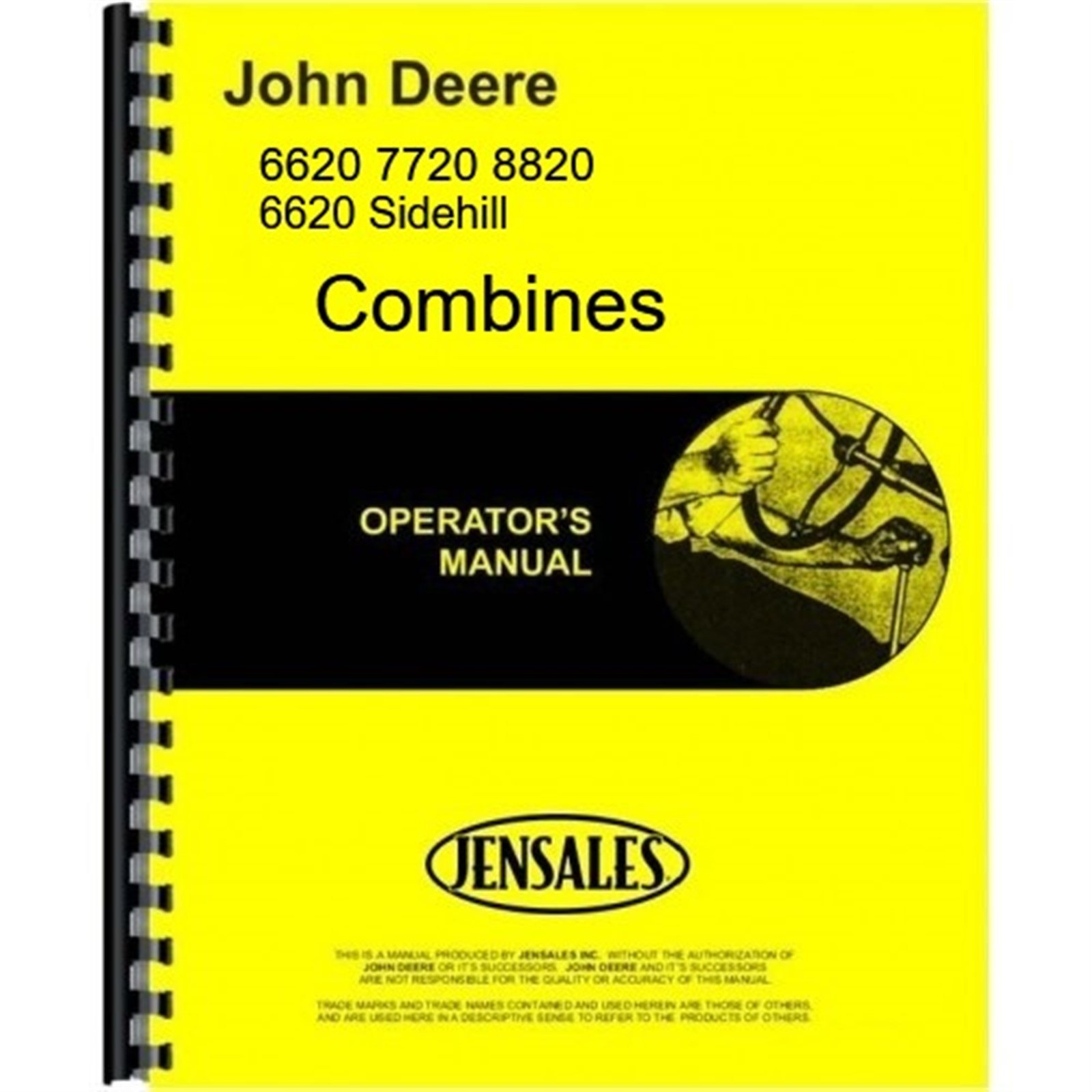 John Deere 6620 7720 8820 Combine Owners Operators Manual