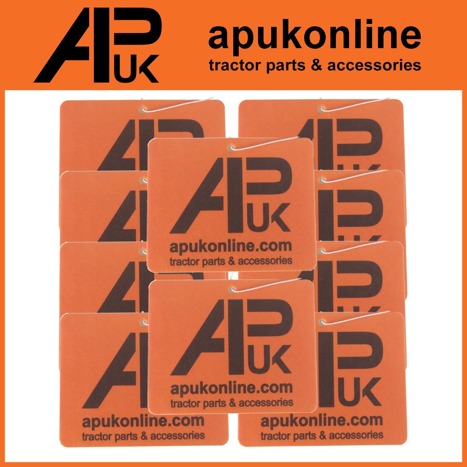 10x APUK Air Freshener Cherry Pineapple Scented Hanging Orange Logo Car Tractor