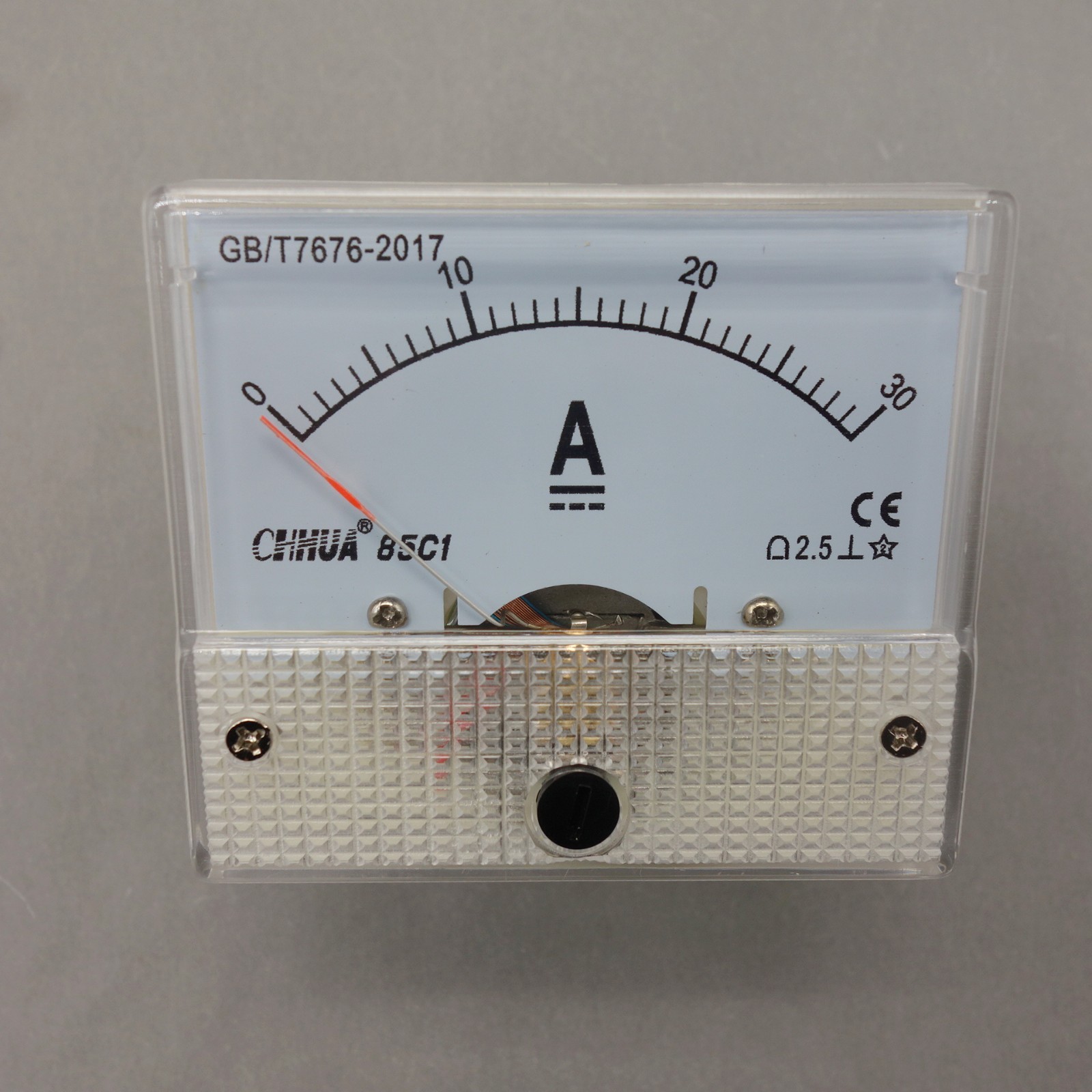 1pc DC 30A Analog Ammeter Panel AMP Current Meter 85C1 0-30A DC direct Connect