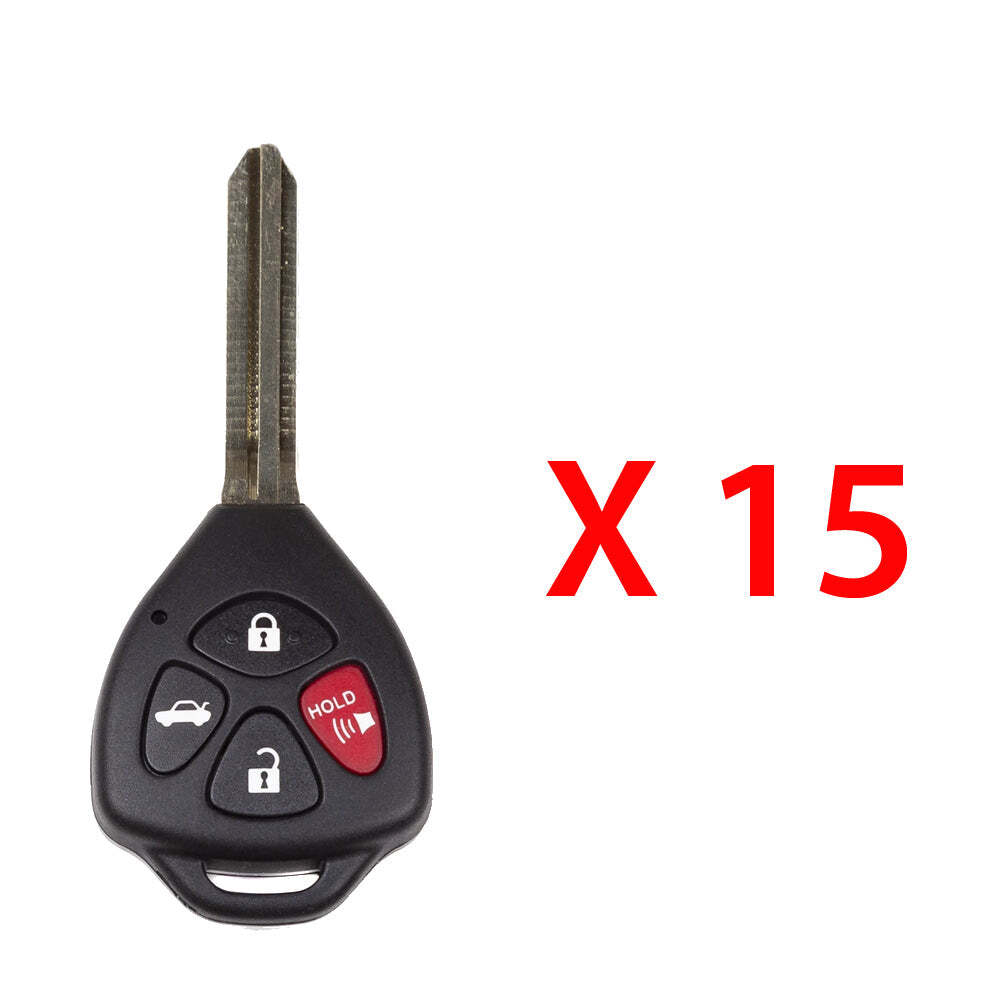 New Replacement for Toyota Camry Remote Head Key 4B HYQ12BBY / HYQ12BDC(15 Pack)