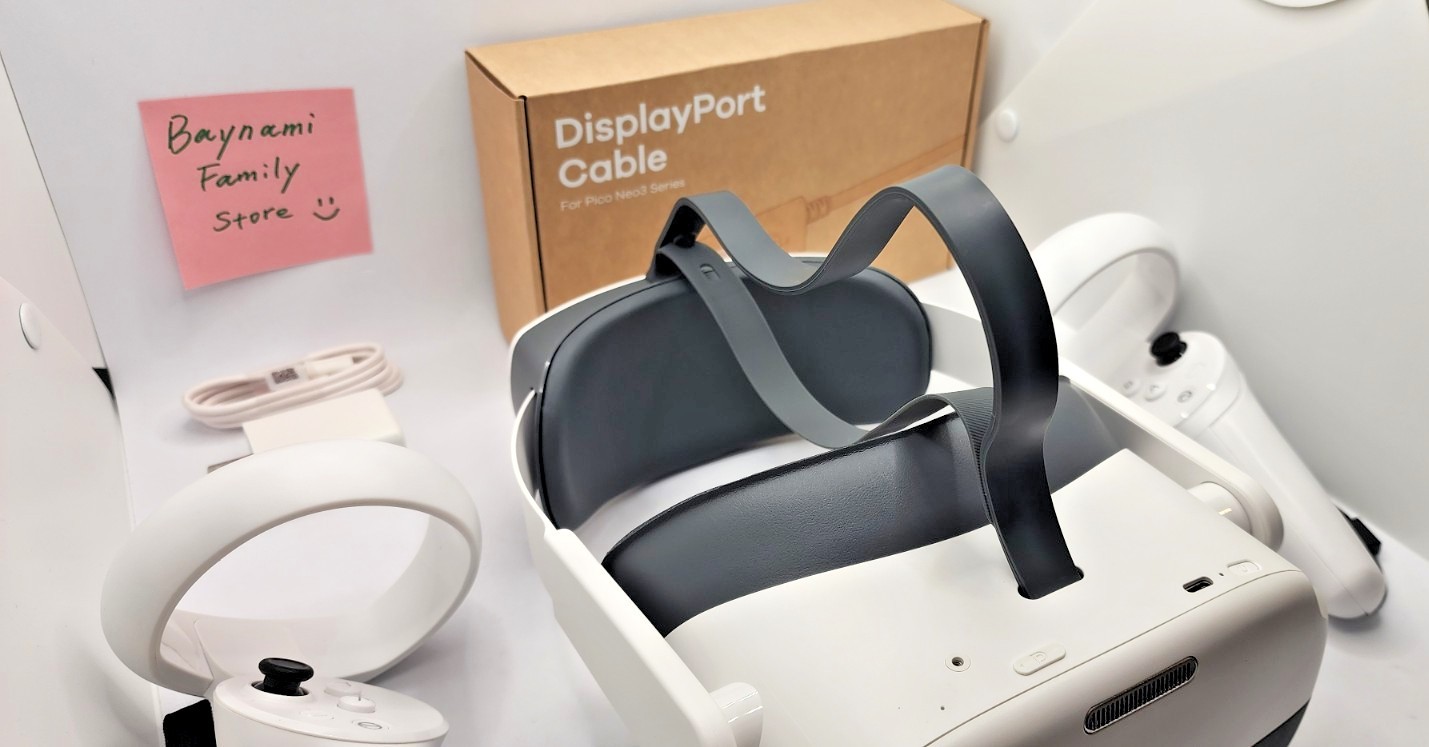 Pico Neo 3 Pro Standalone All-In-One Headset Full A+ Complete Kit + PC VR Cable