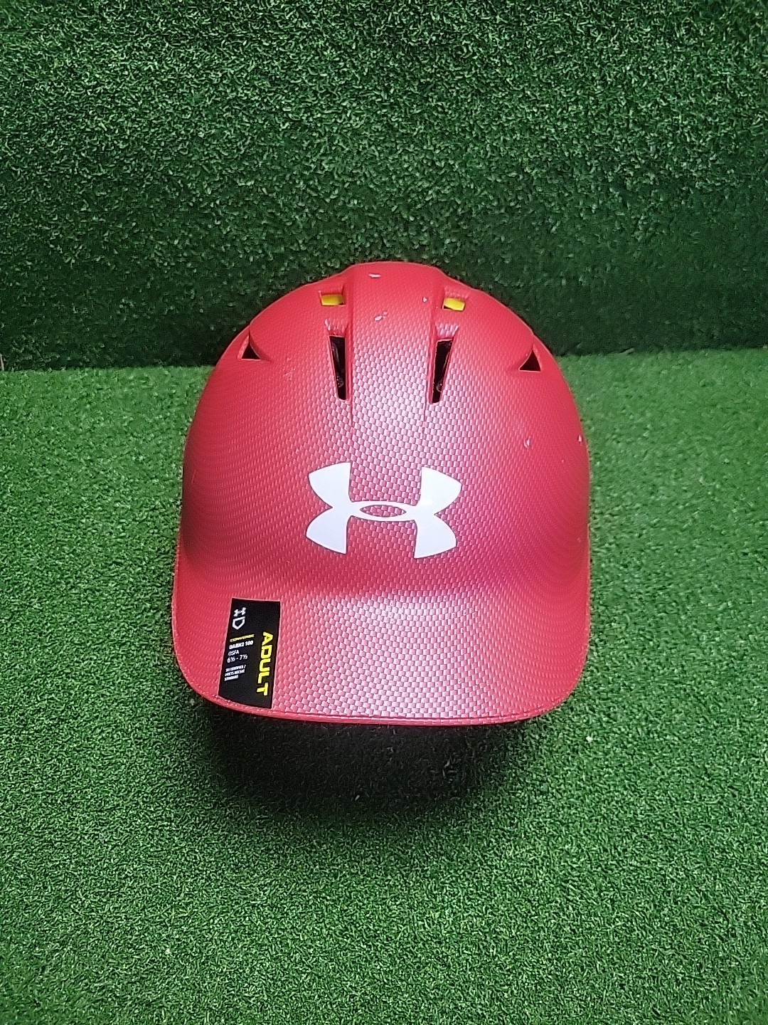 UA Converge Shadow Senior Batting Helmet Matte Red Adult Baseball Softball