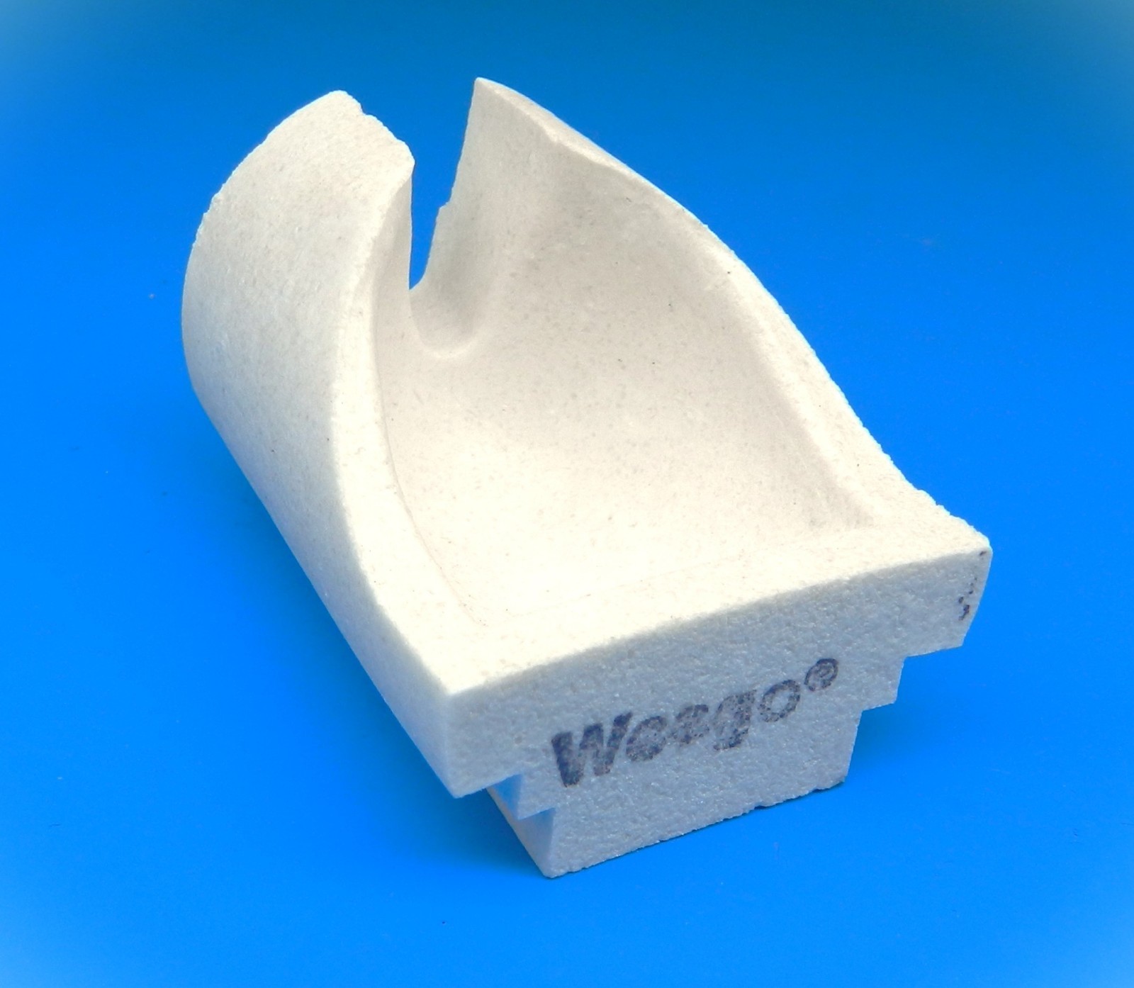 Original Wesgo TYPE "A" 3oz. Slotted Casting Crucible Platinum High Temp Metals
