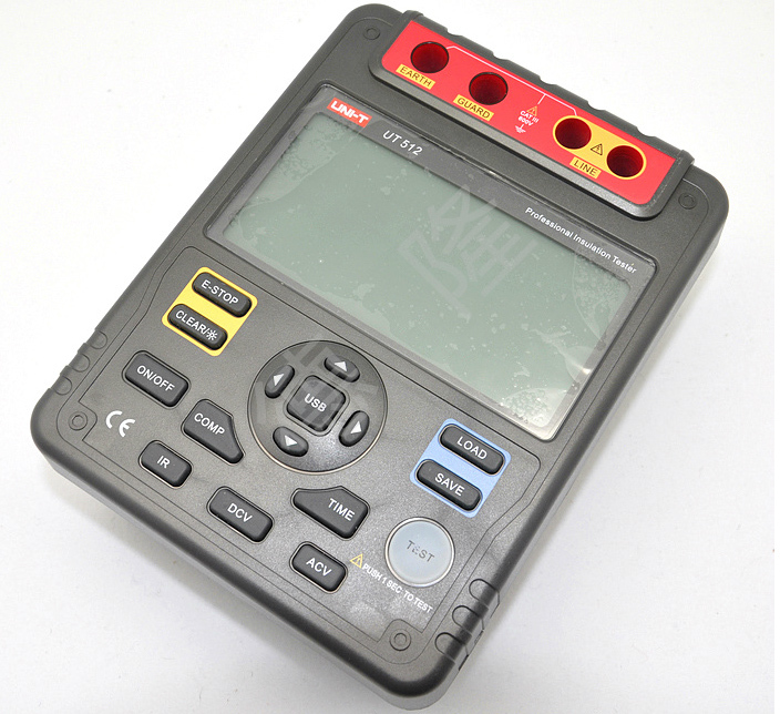 UNI-T UT512 Insulation Resistance Tester 2500V PI DAR Analog Bar USB Interface