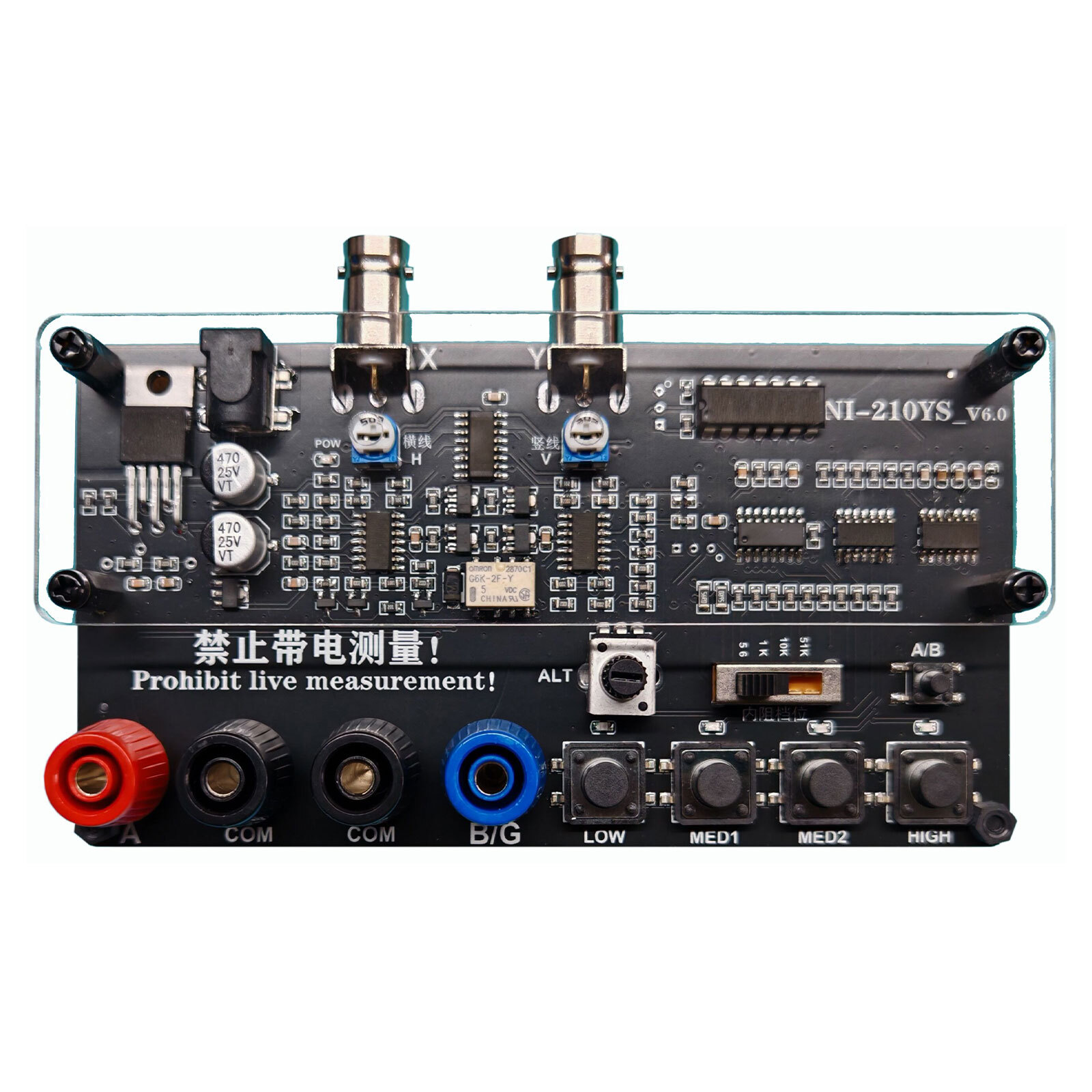 VI Curve Tester 2 Channel Input Acrylic 2-Channel Display Shows 4Test Frequeny