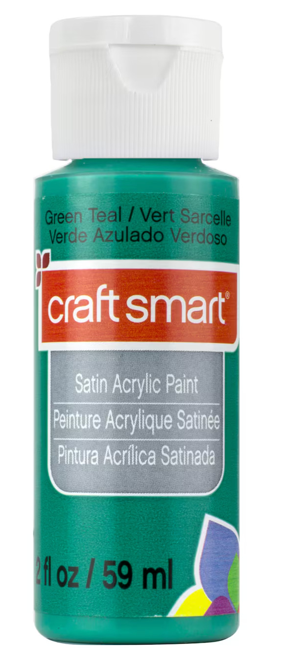 Craft Smart All-Purpose Satin Acrylic Paint 2 fl oz - Green Teal