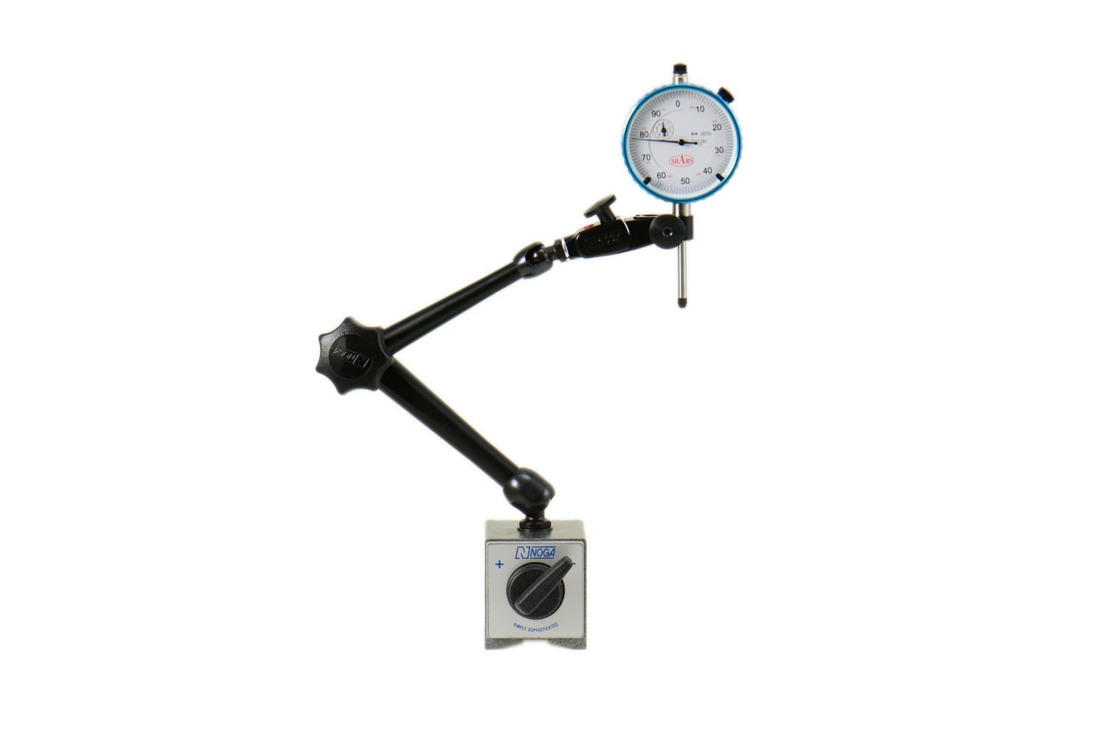 Noga DG61003 176 lbs Magnetic Force Indicator Holder Base w/1" Dial Indicator...