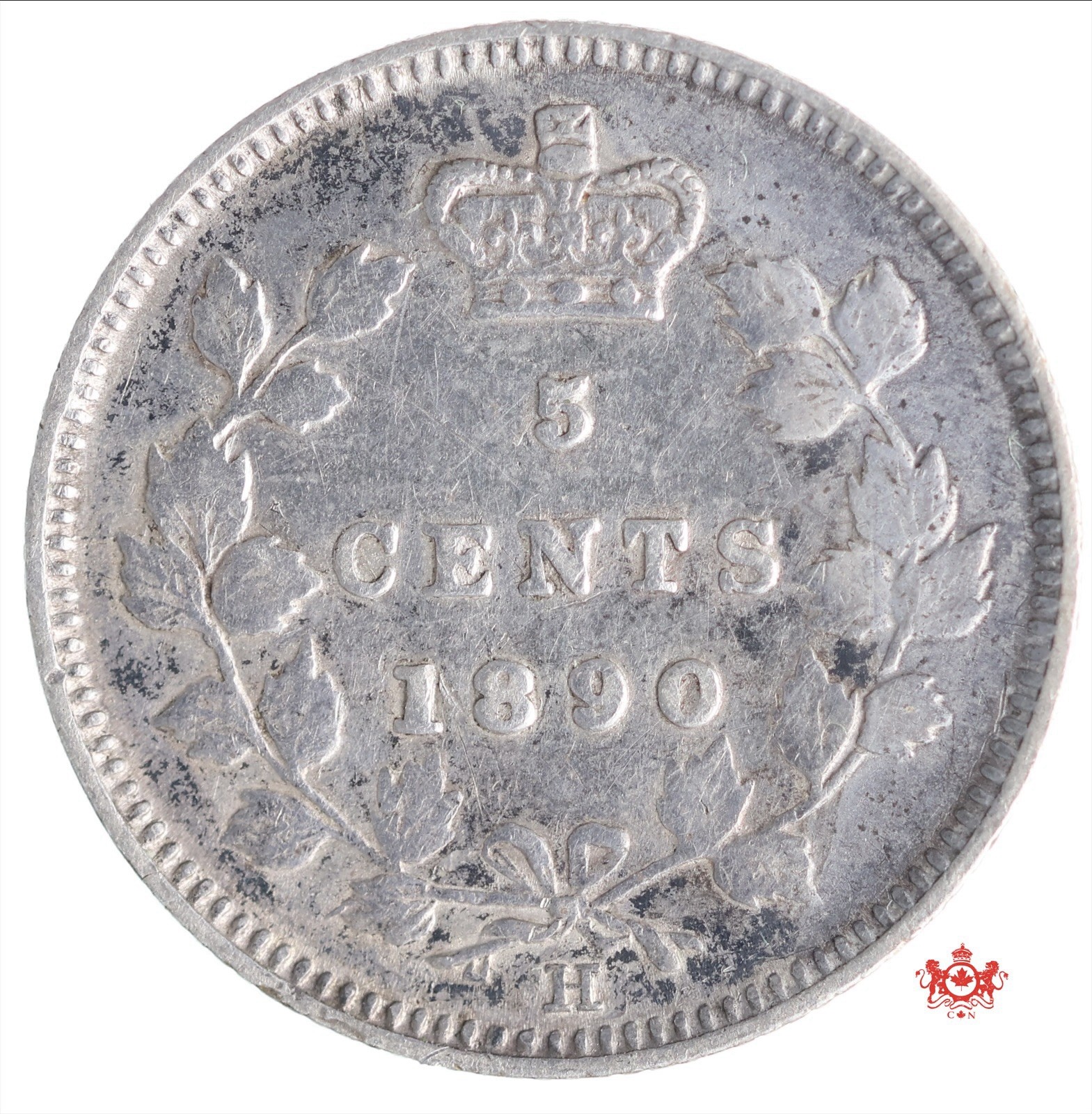 1890H Canada 5 Cents - VF - Lot#13011