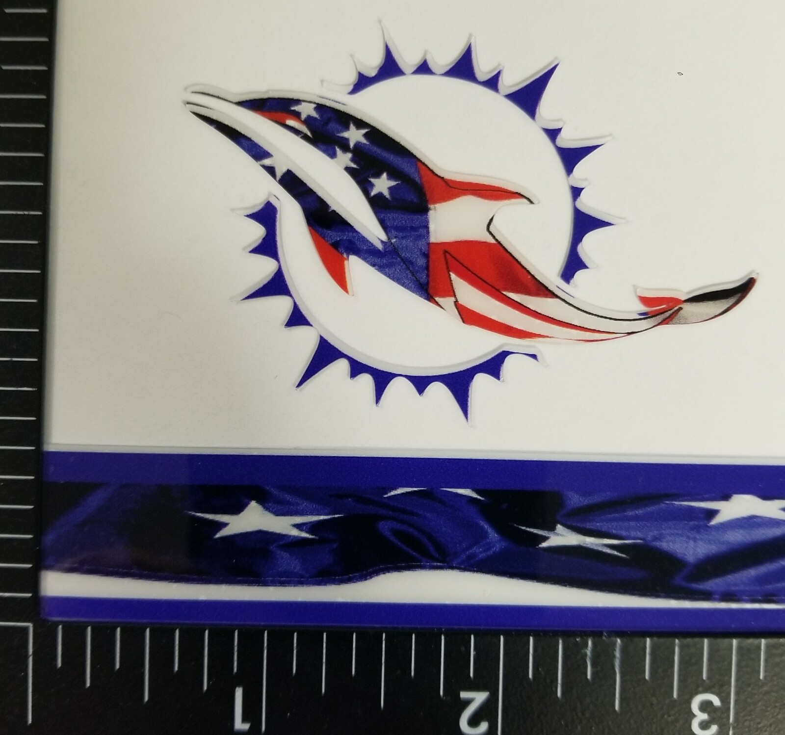 MIAMI DOLPHINS Flag Mini Helmet Decals