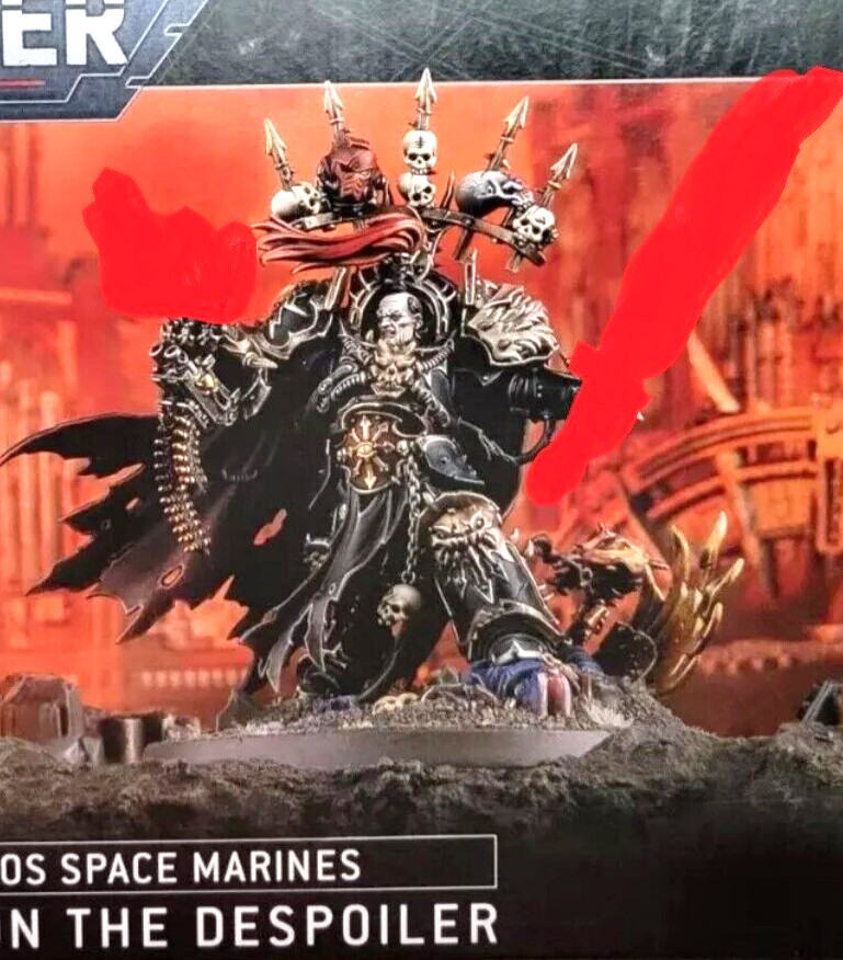Abaddon the Despoiler Terminator Armor Body NO WEAPONS 40K Chaos Space Marines