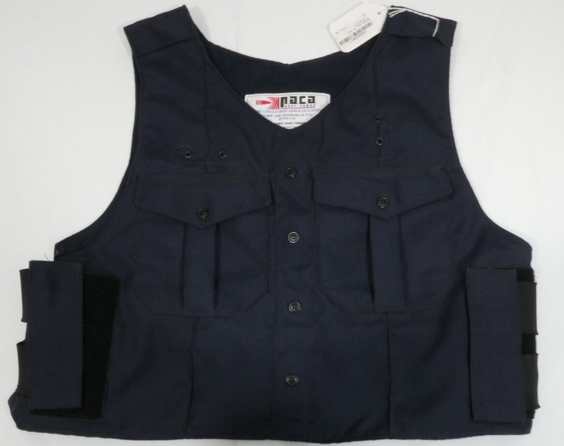 Point Blank PACA Ballistic Uniform Vest Carrier Adjustable MEDIUM Navy NO PLATES
