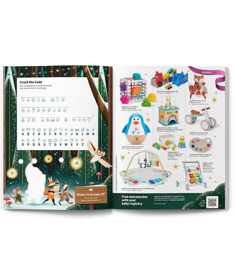 Lot Of 2 🎁 Amazon Holiday Kids Gift Book – Everything for Every Holiday 🎄2025