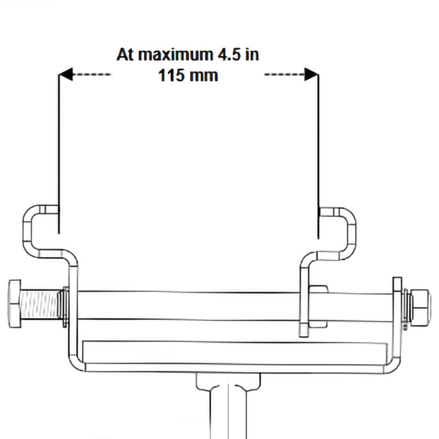 Odyssey Cases Tent Clamp 220 lb Load Black