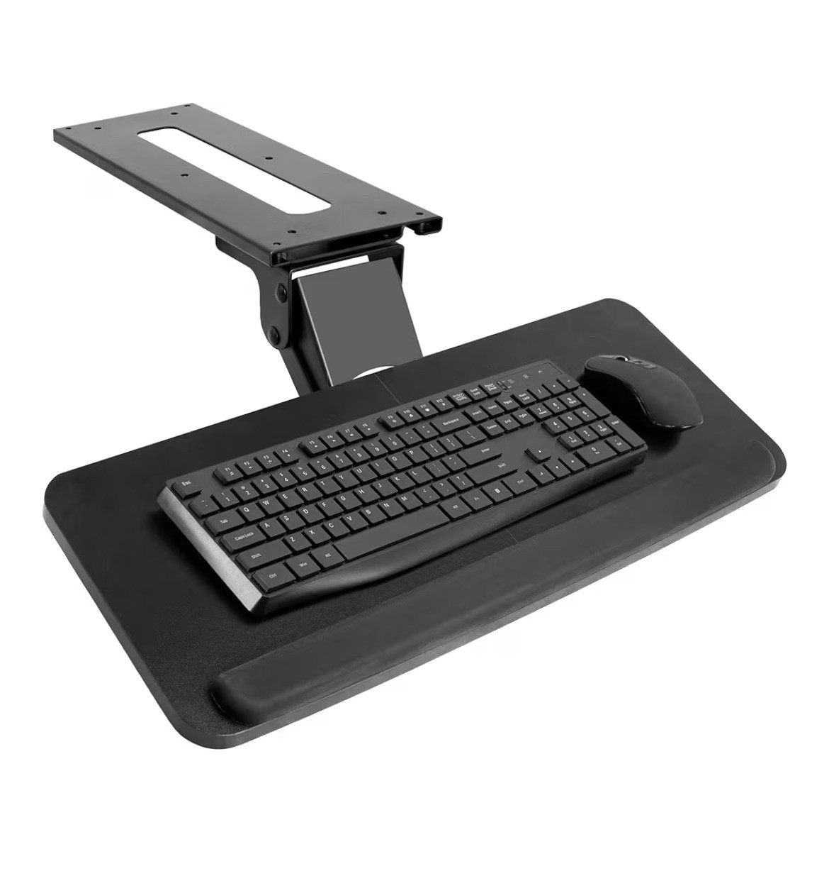 NEW VIVO Adjustable Computer Keyboard Mouse Platform Tray Under Desk Mount 25”