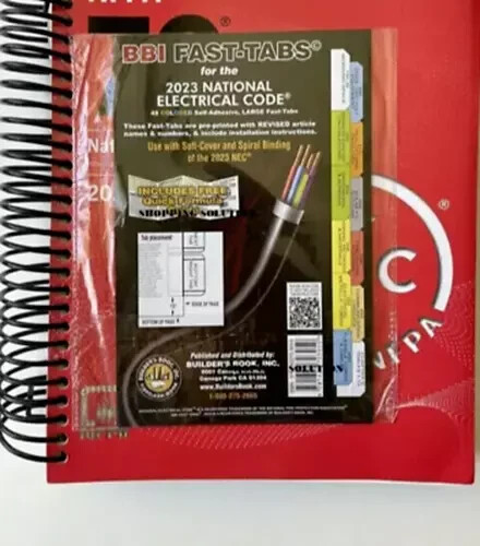 NFPA 70 National Electrical Code NEC 2023 Edition Spiral +BBI Fast Tab USA STOCK