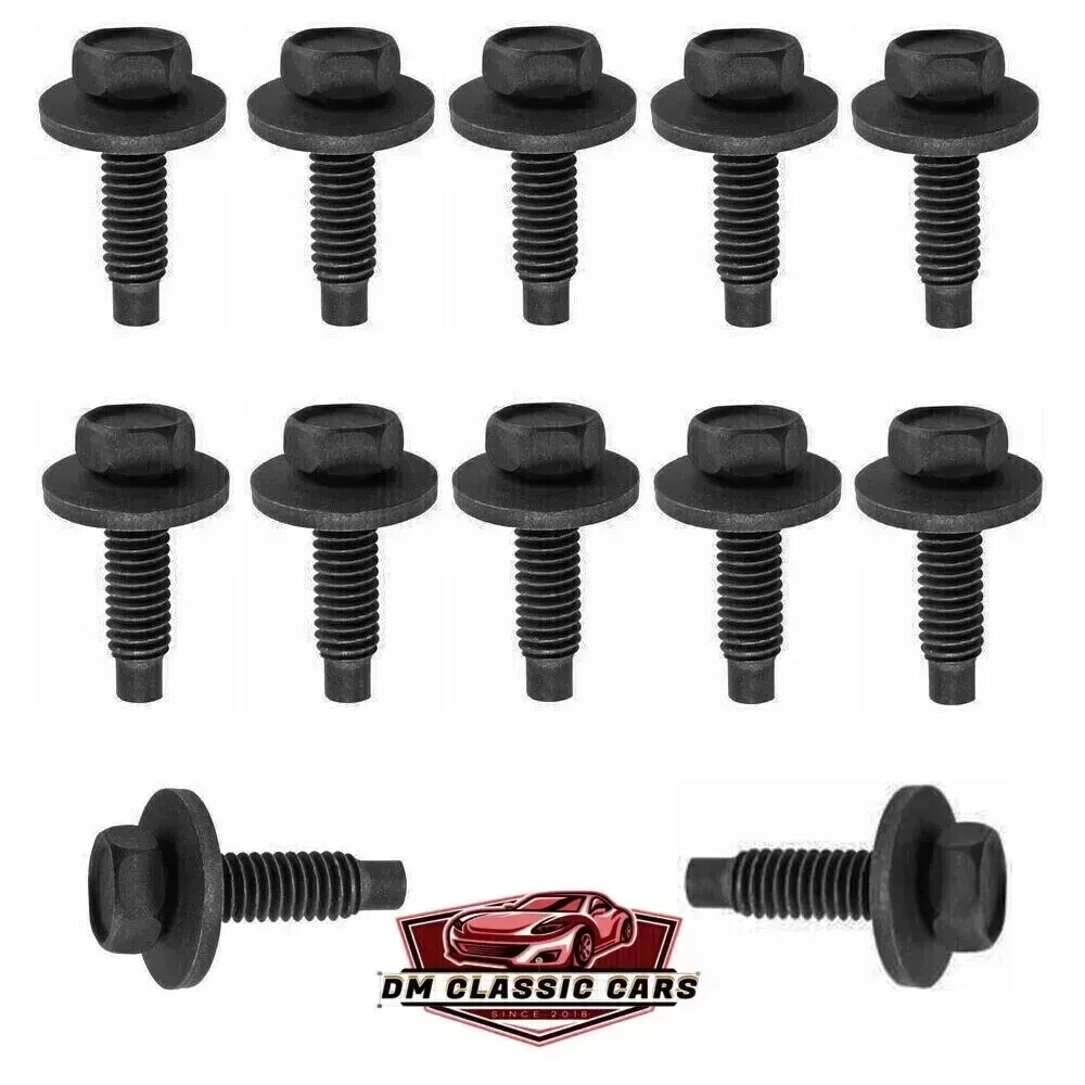 12 DOOR HINGE BOLTS! '60-'70'S FITS: GM F-BODY, GTO, CAMARO, FIREBIRD, 442, GS