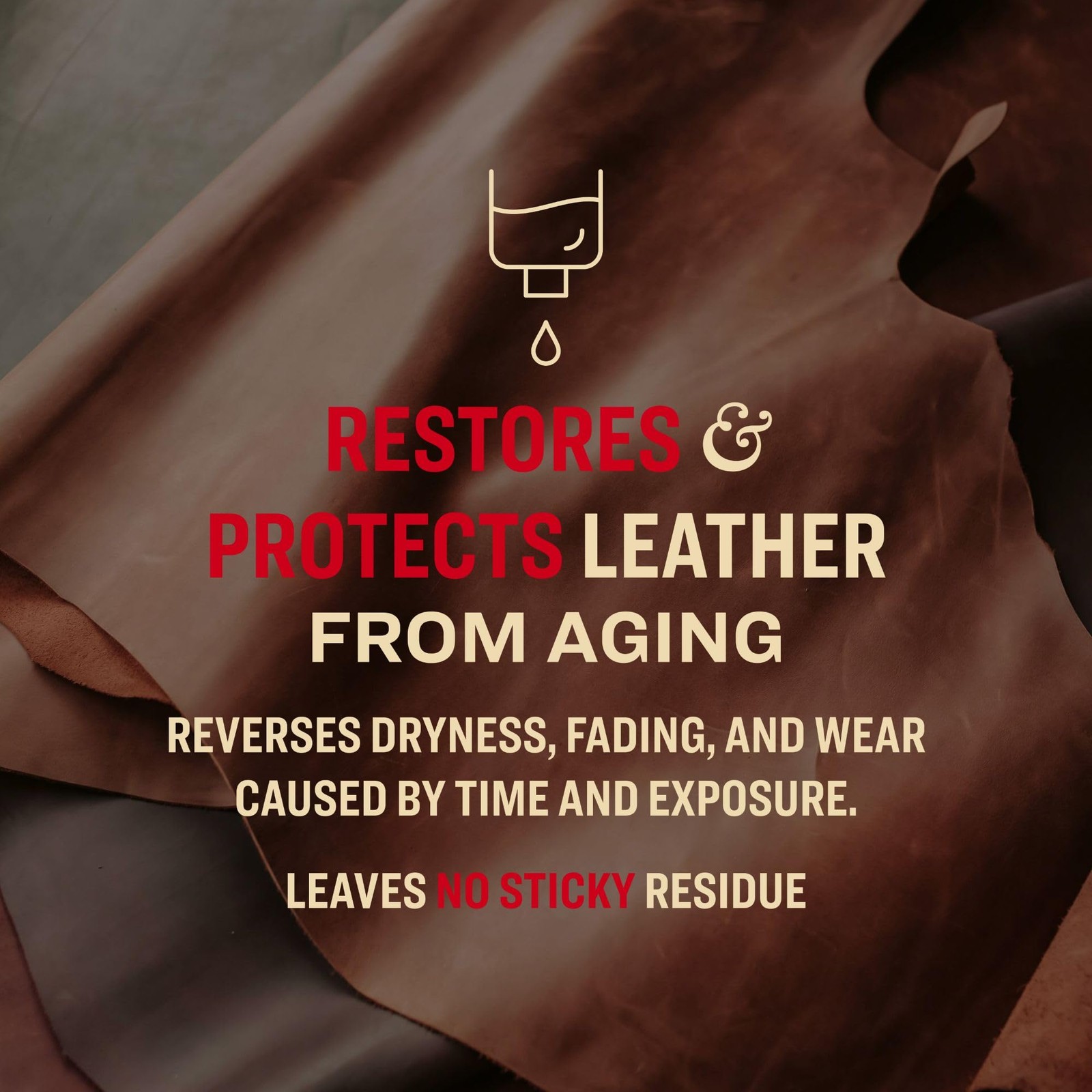 Leather Conditioner for Finished Leather, Restores & Protects Auto Seats, Fur...