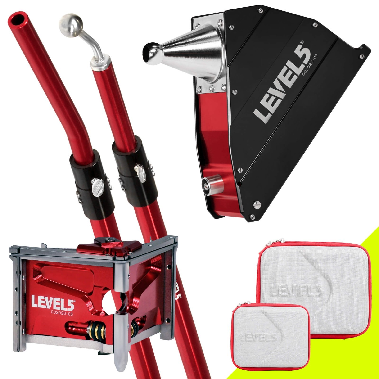 LEVEL5 Drywall 8" Corner Applicator Box + 50" Handle & 3" Corner Finisher 4-512