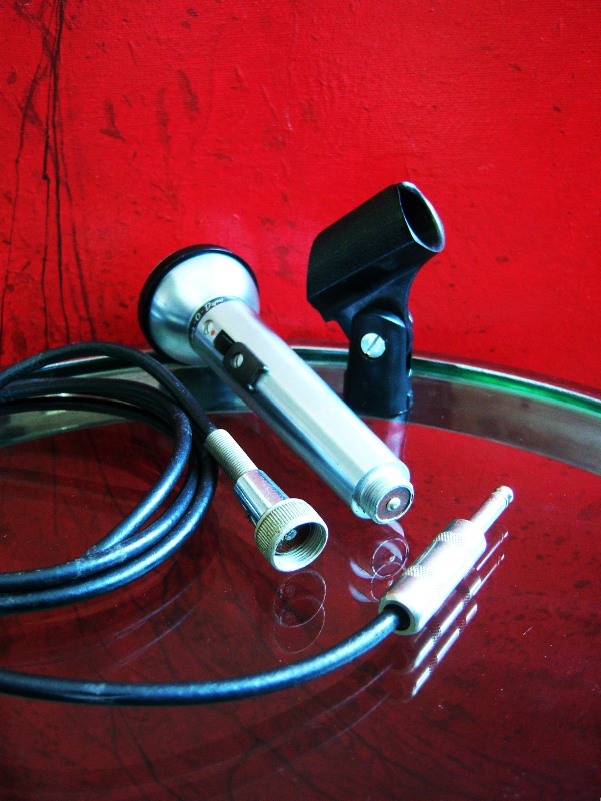 Vintage 1970's Shure 533SA dynamic microphone harp mic Hi Z w accessories # 16