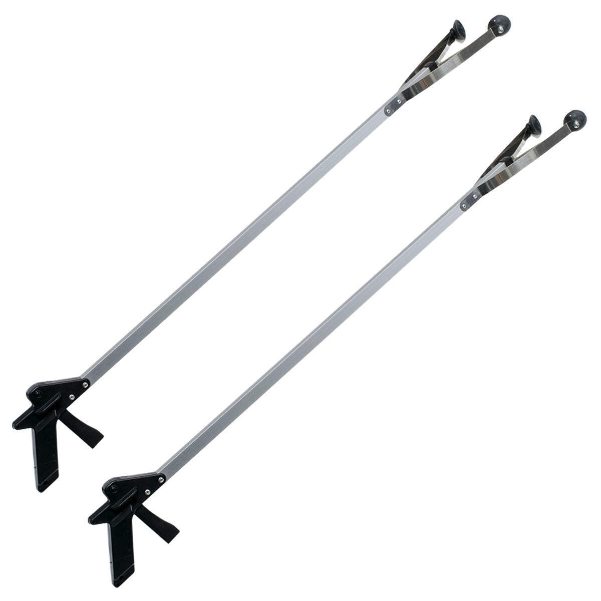 2PK 40" Lightweight Reacher Grabber Pick Up Tool Reaching Aid w/ Suction Cup End