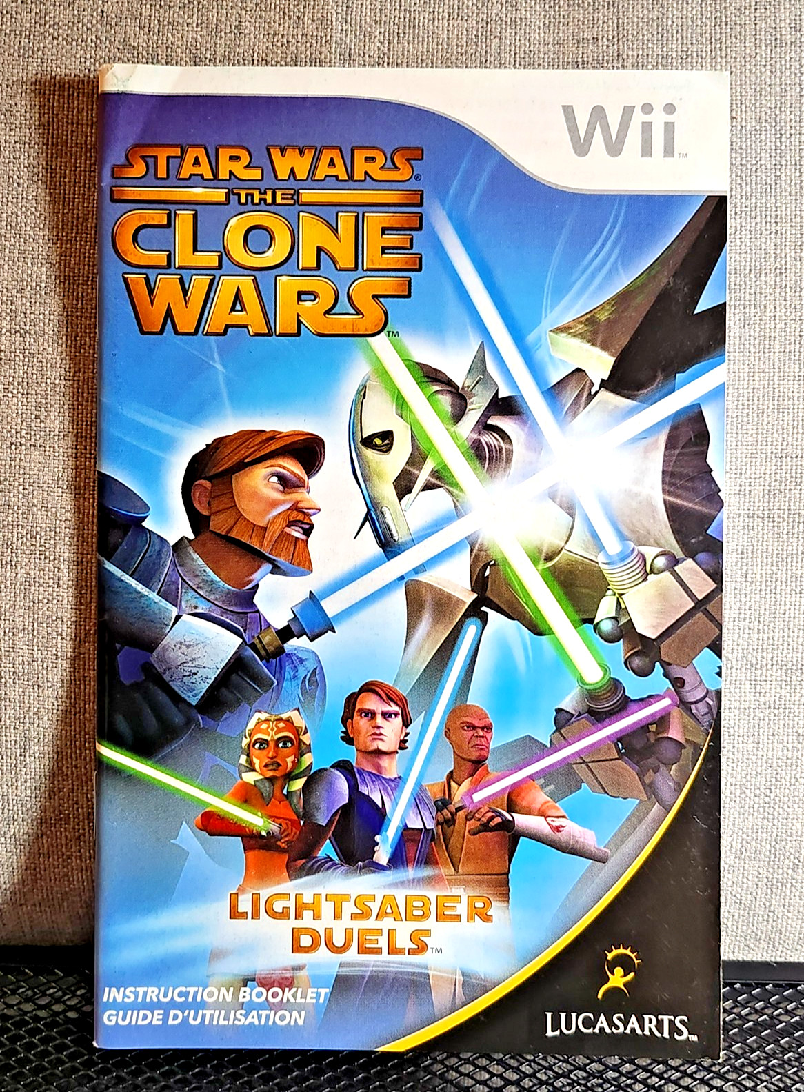 Star Wars The Clone Wars Lightsaber Duals Instruction Manual Only - Nintendo Wii