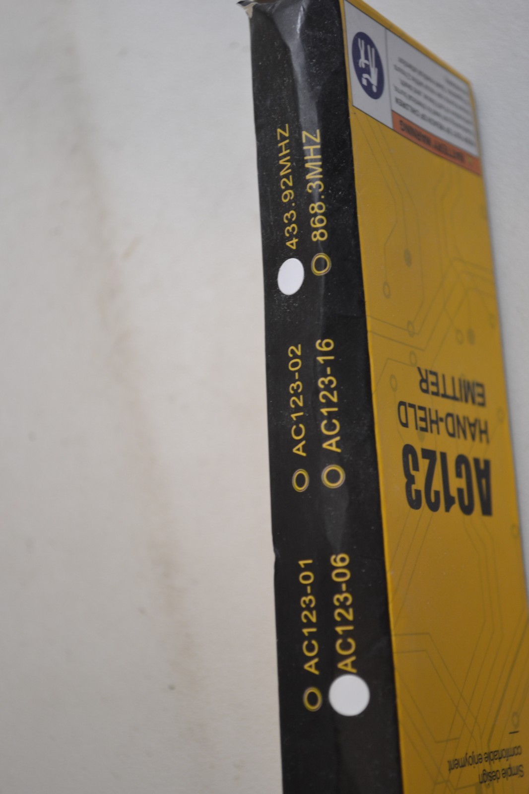 AC123 Hand-held Emitter AC123-06 433.92MHZ