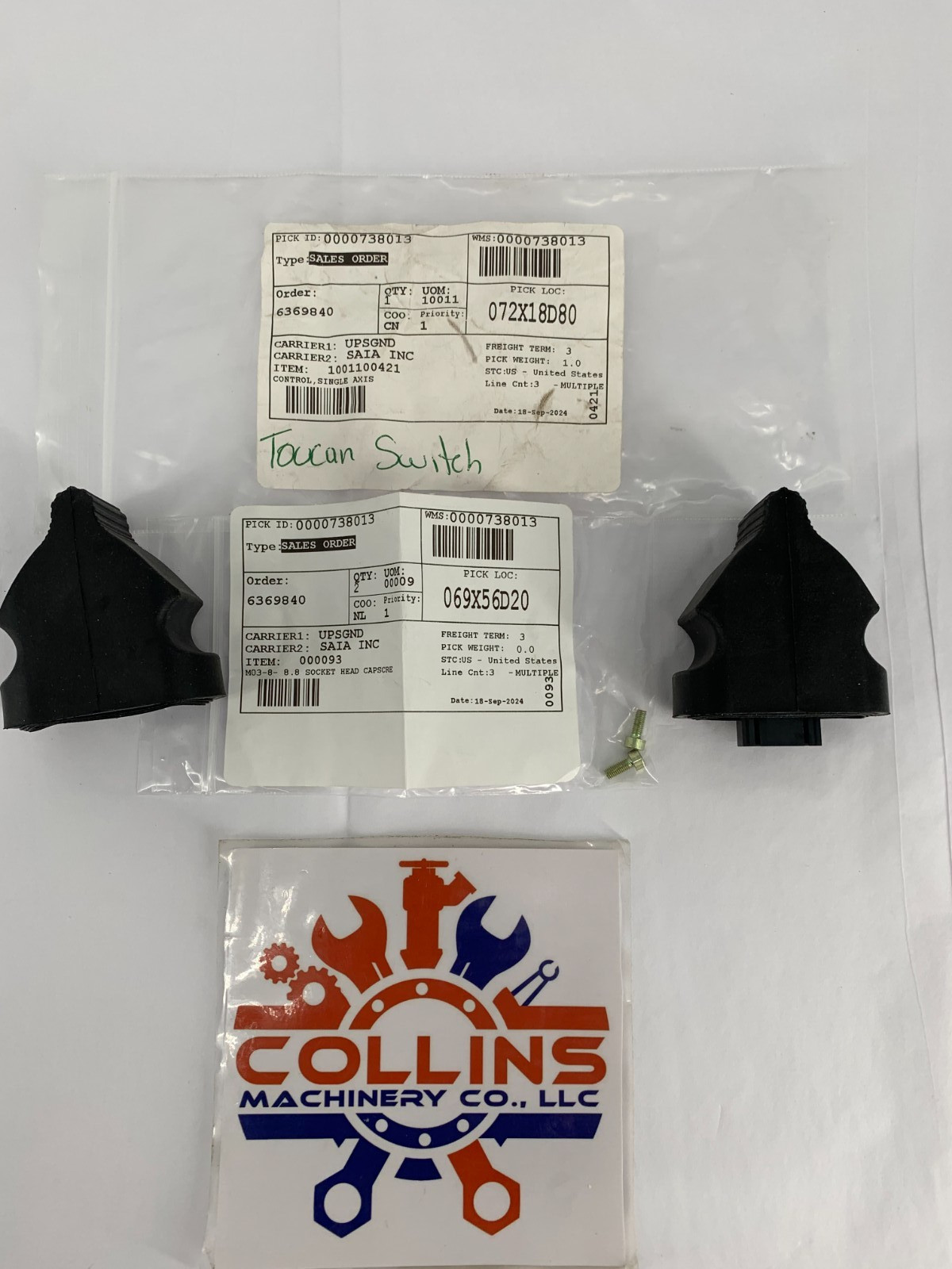 JLG Part No. 1001100421 Single Axis Control Toucan Switch
