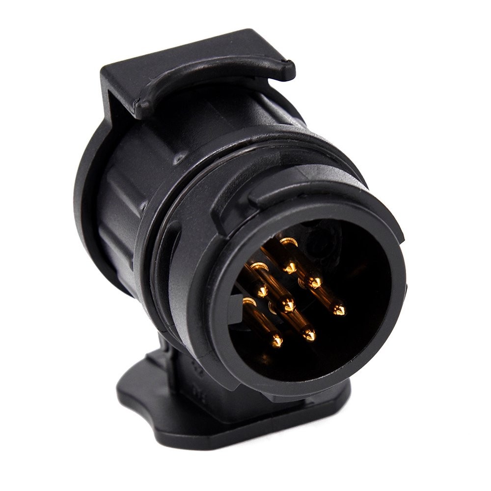 RV Trailer Electric Towing Converter Tow Bar Plug Adaptor 13 Pin Socket to 7 Pin