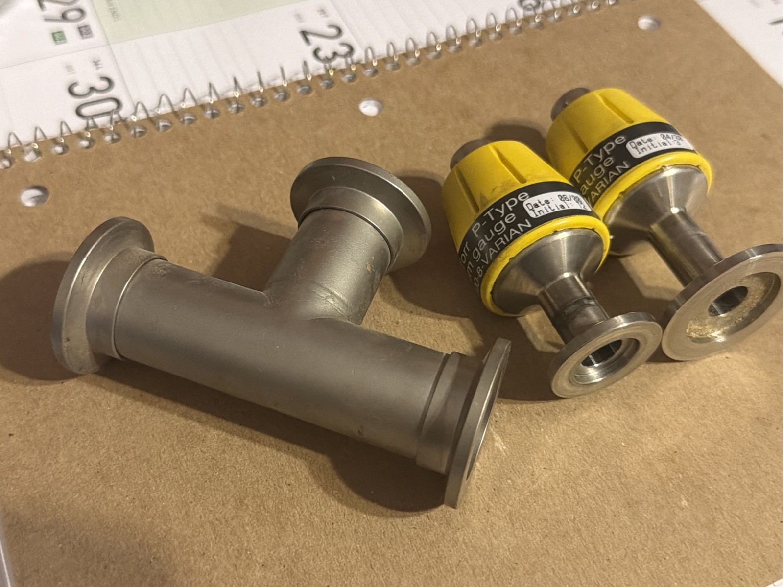 Varian ConvecTorr P Type Vacuum Gauge Pair Sensor W T Connection For Pump