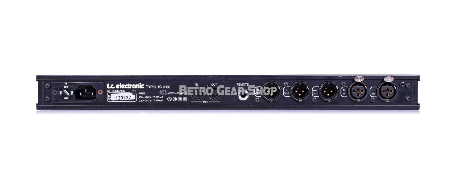 TC Electronic 1280 Stereo Digital Audio Delay Vintage Rare Rack Effect