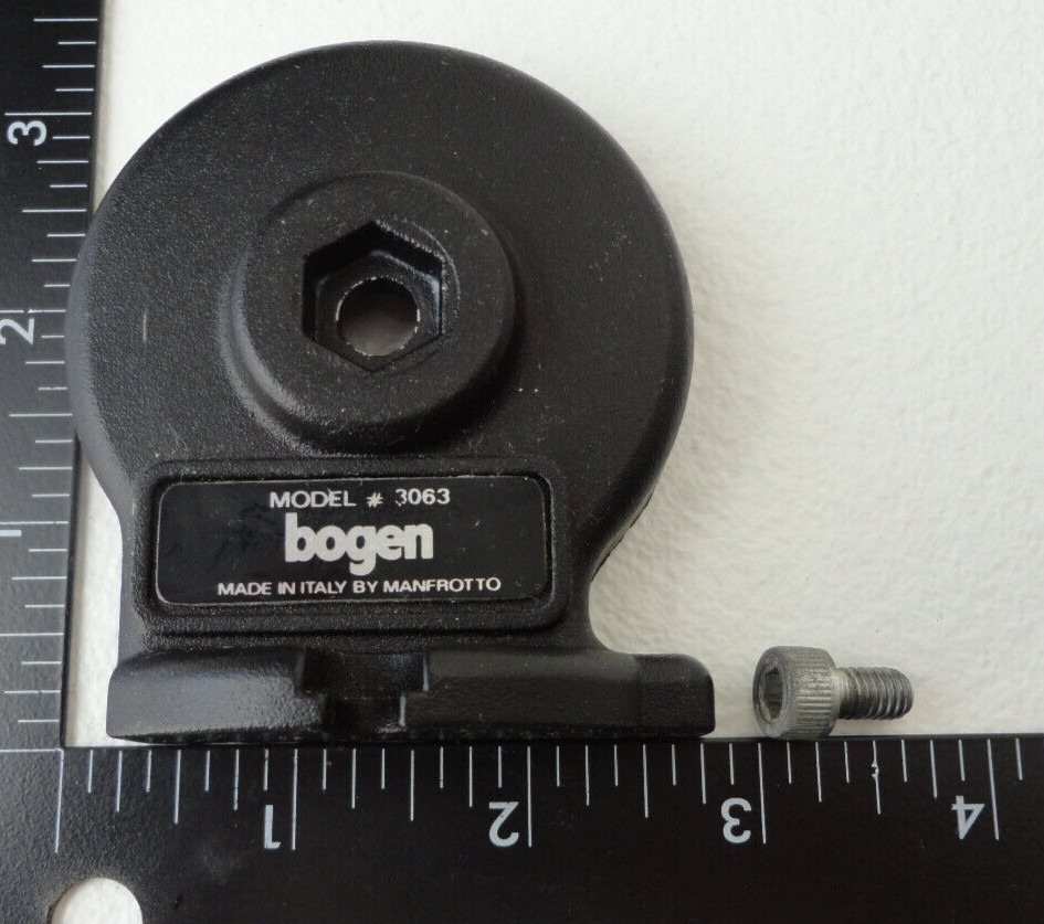 USED Part(s) For Bogen #3063 Manfrotto #136 Fluid Head : Lock Side Plate w/ Bolt