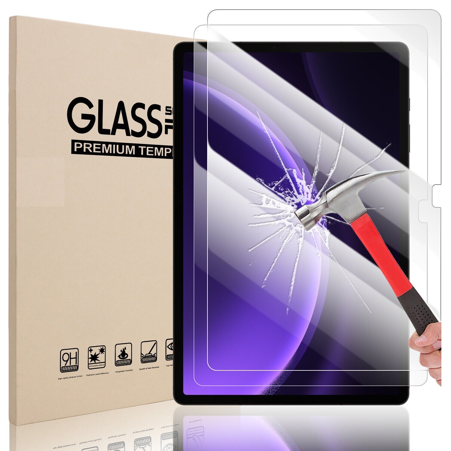 For Onn 10.1 inch Screen Protector (2024 Model) Tempered Glass Screen Saver Film