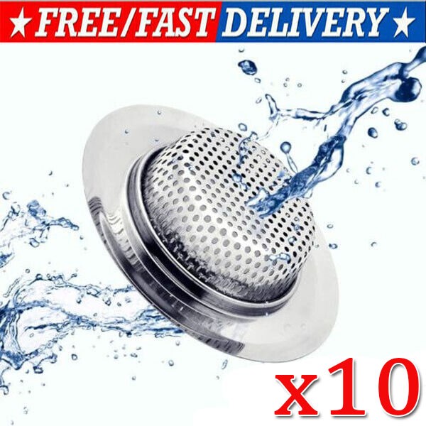 4.5" Kitchen Bathroom Sink Strainer Stainless Steel Filter Drain Strainer