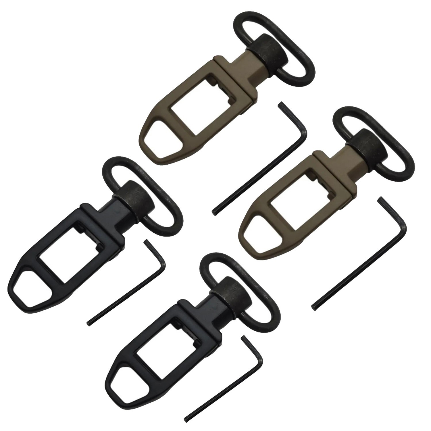 QD Quick Release Mount Detachable Ambush Loop Point Sling Swivel Picatinny Rail