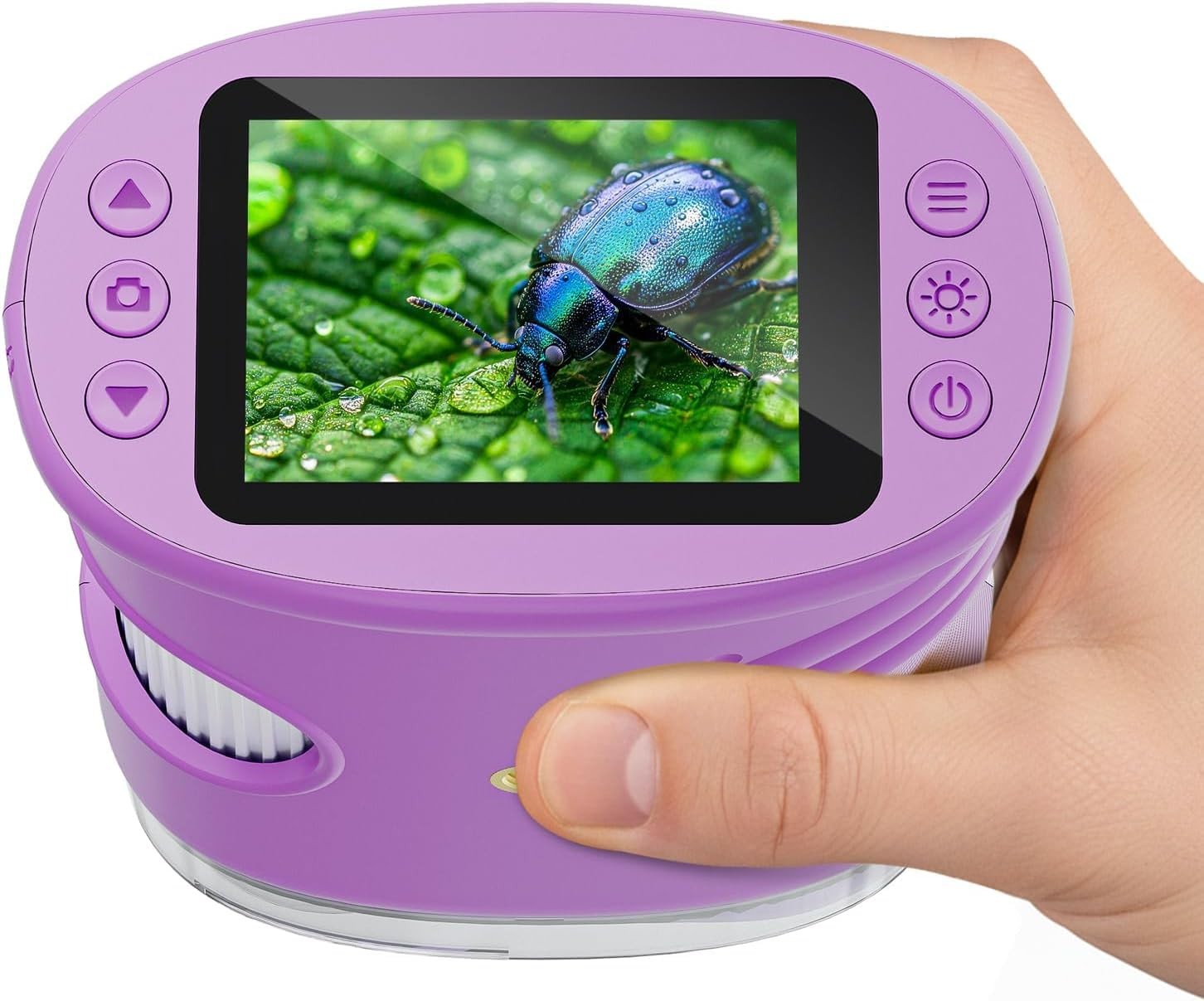 Kids Microscope 2.0" Screen 1000X Digital Microscope for Kids, Mini Pocket Ha...