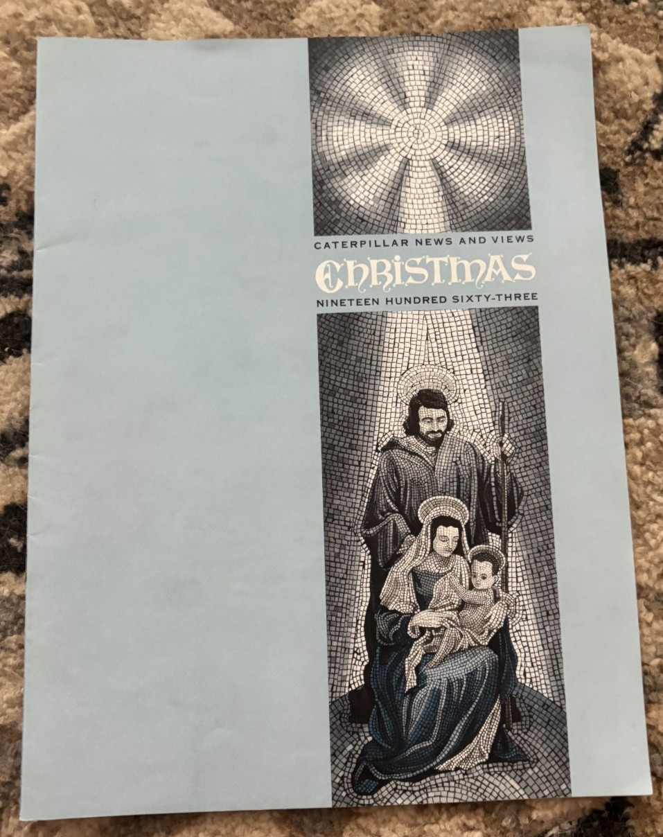 Caterpillar CAT New & Views Magazine For Christmas 1963 Brochure FCCA25