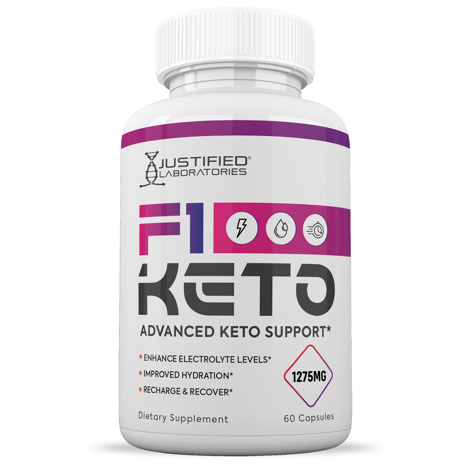 F1 Keto ACV Pills 1275MG New Improved Formula 3 Pack