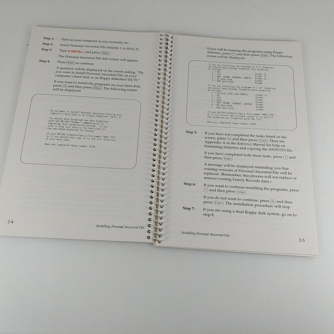 VTG Personal Ancestral File 2.2 Getting Started And Reference Manual Books Only