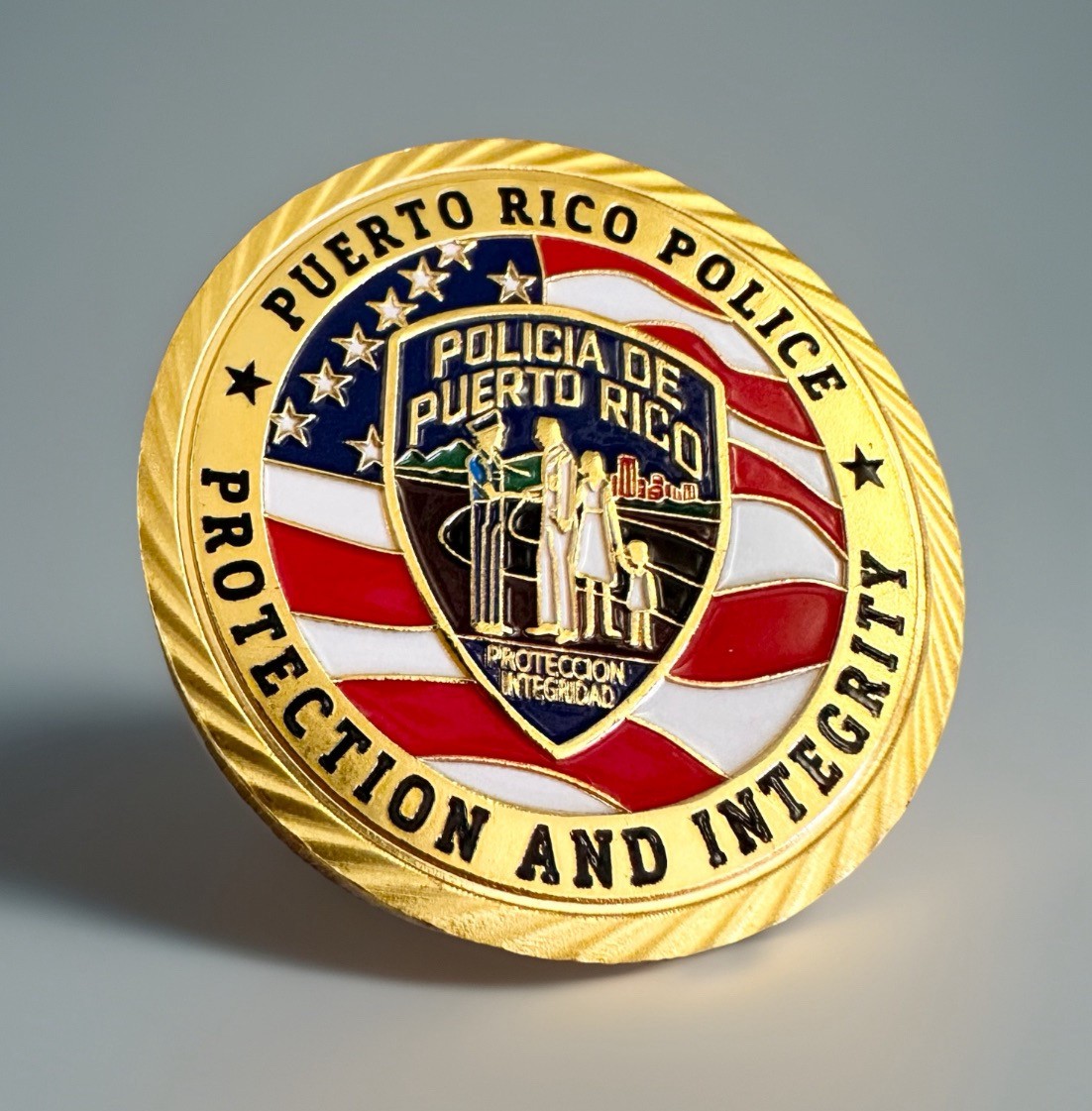 Puerto Rico Police challenge coin Protection and Integrity ·FAST SHIPPING· ·NEW·