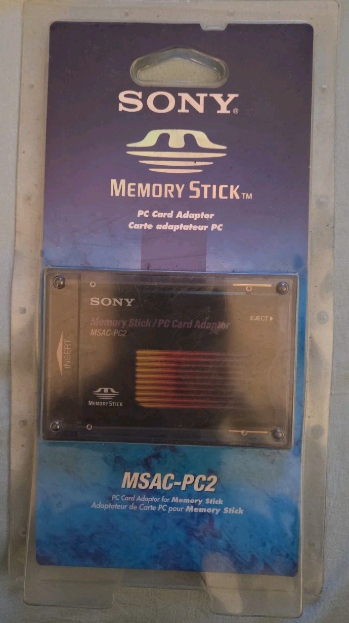 NEW SONY Memory Stick Adapter MSAC-PC2 for PC Card