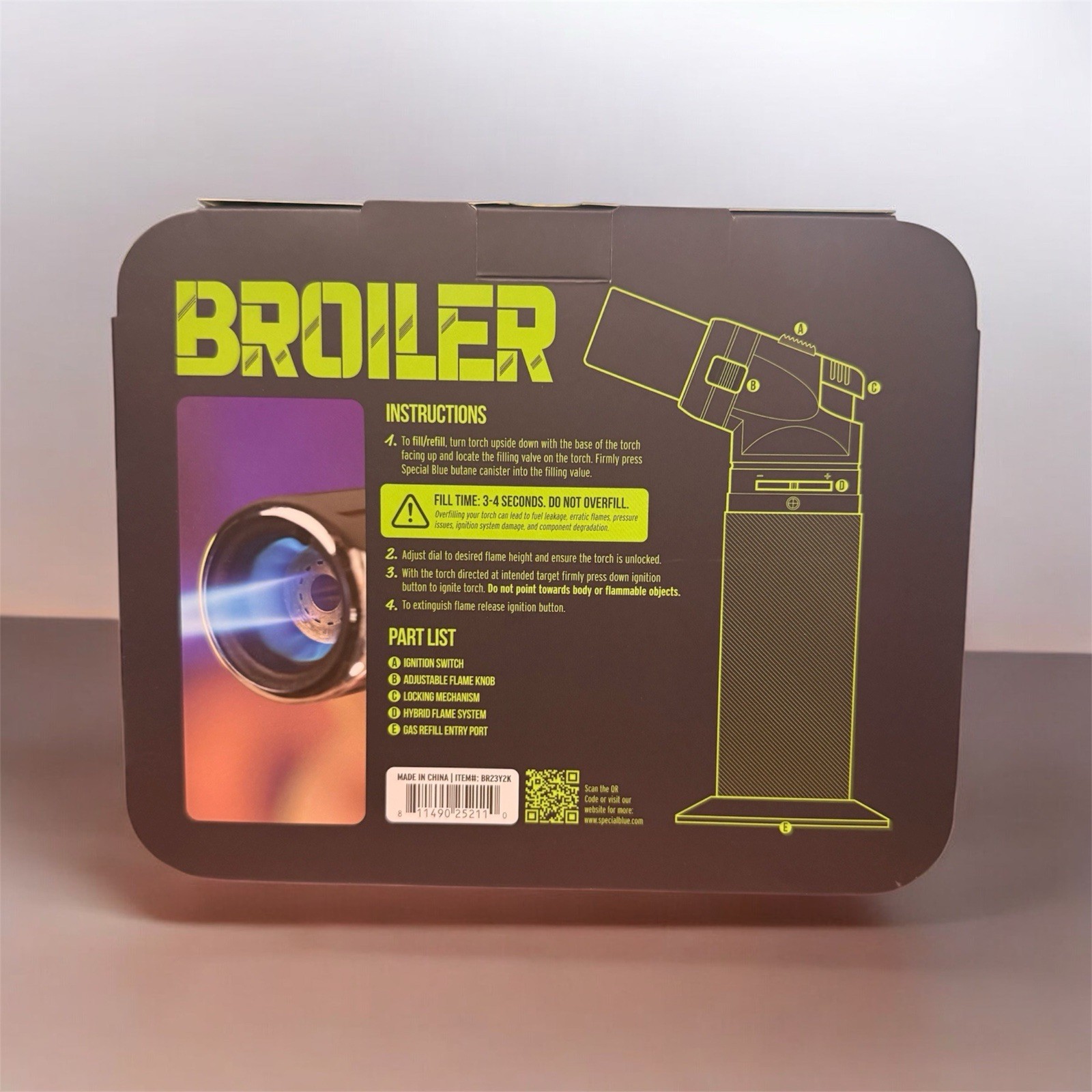 Special Blue BROILER Flame Butane Torch BRAND NEW