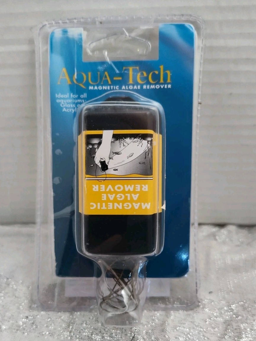 AQUA-Tech MAGNETIC ALGAE REMOVER Aquarium Glass Cleaner. Glass or acrylic