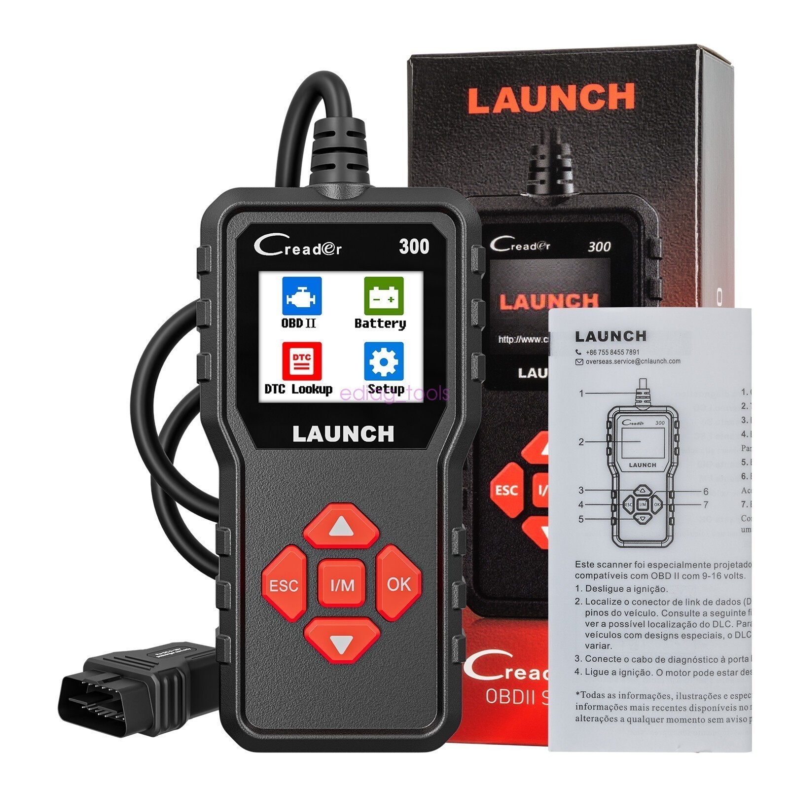 LAUNCH CR300 OBD2 Scanner Car Engine Fault Code Reader Diagnostic Scan Tool*^