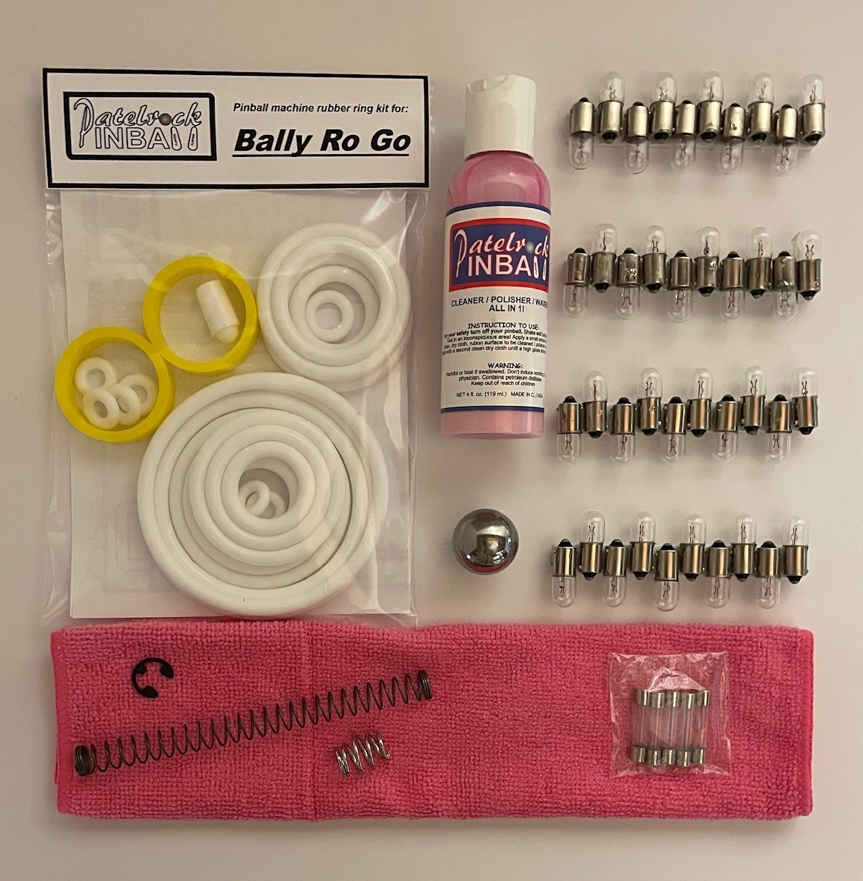 1974 Bally Ro Go Rogo Pinball Machine Maintenance Tune Up Kit