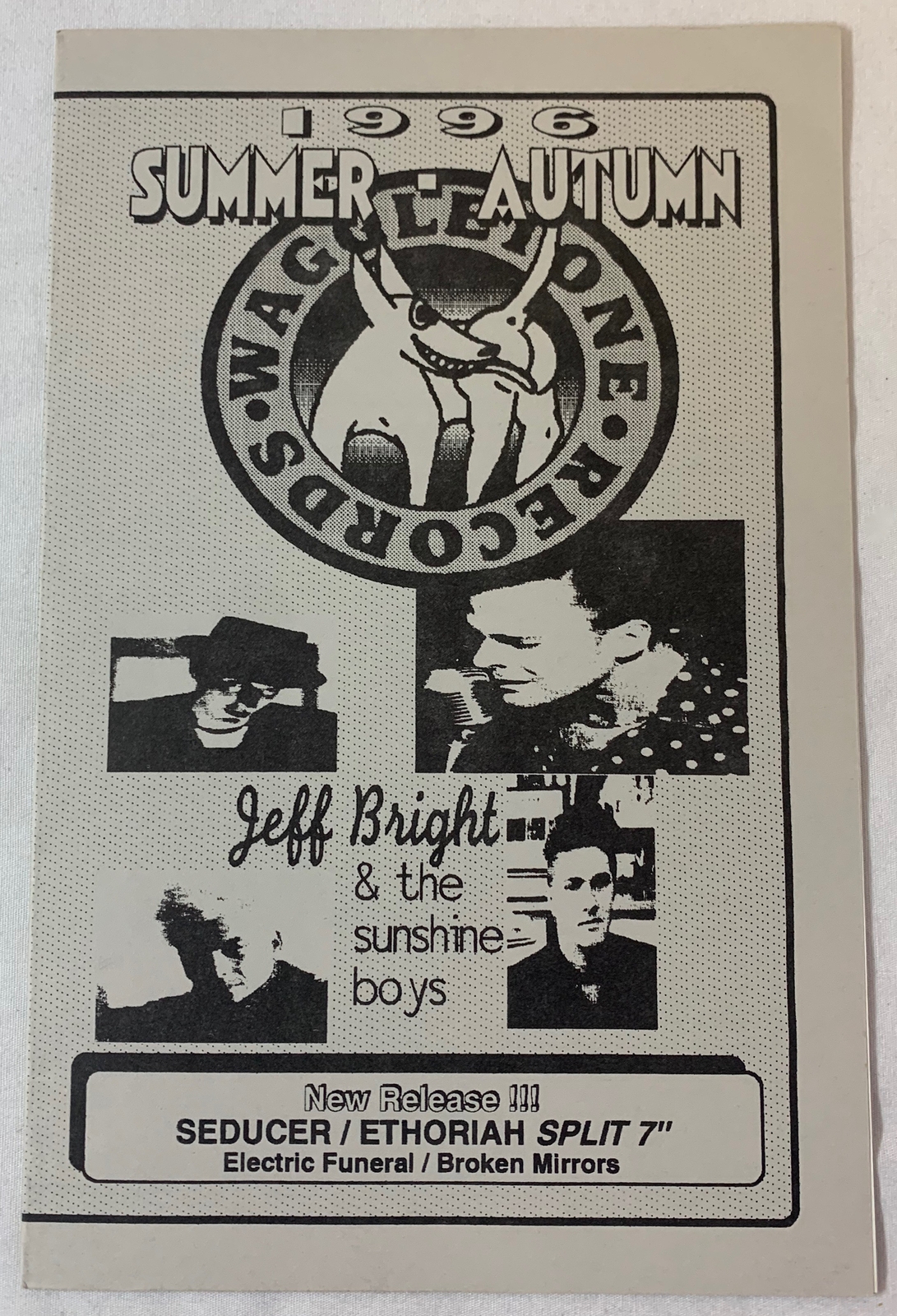 1996 WAGGLETONE catalog brochure ~ Jeff Bright, Seducer, Antiseen, more
