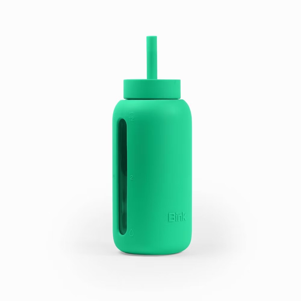 Bink Water Bottle Straw Cap Emerald Green