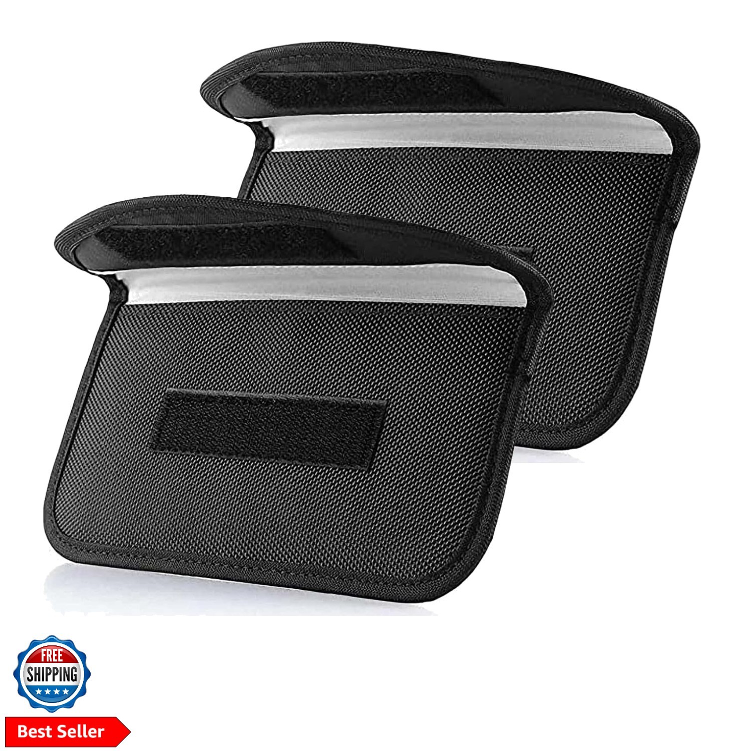 2 Pack Faraday Bags for Car Keys and Cell Phone, Signal Blocking Key Pouch Wa...