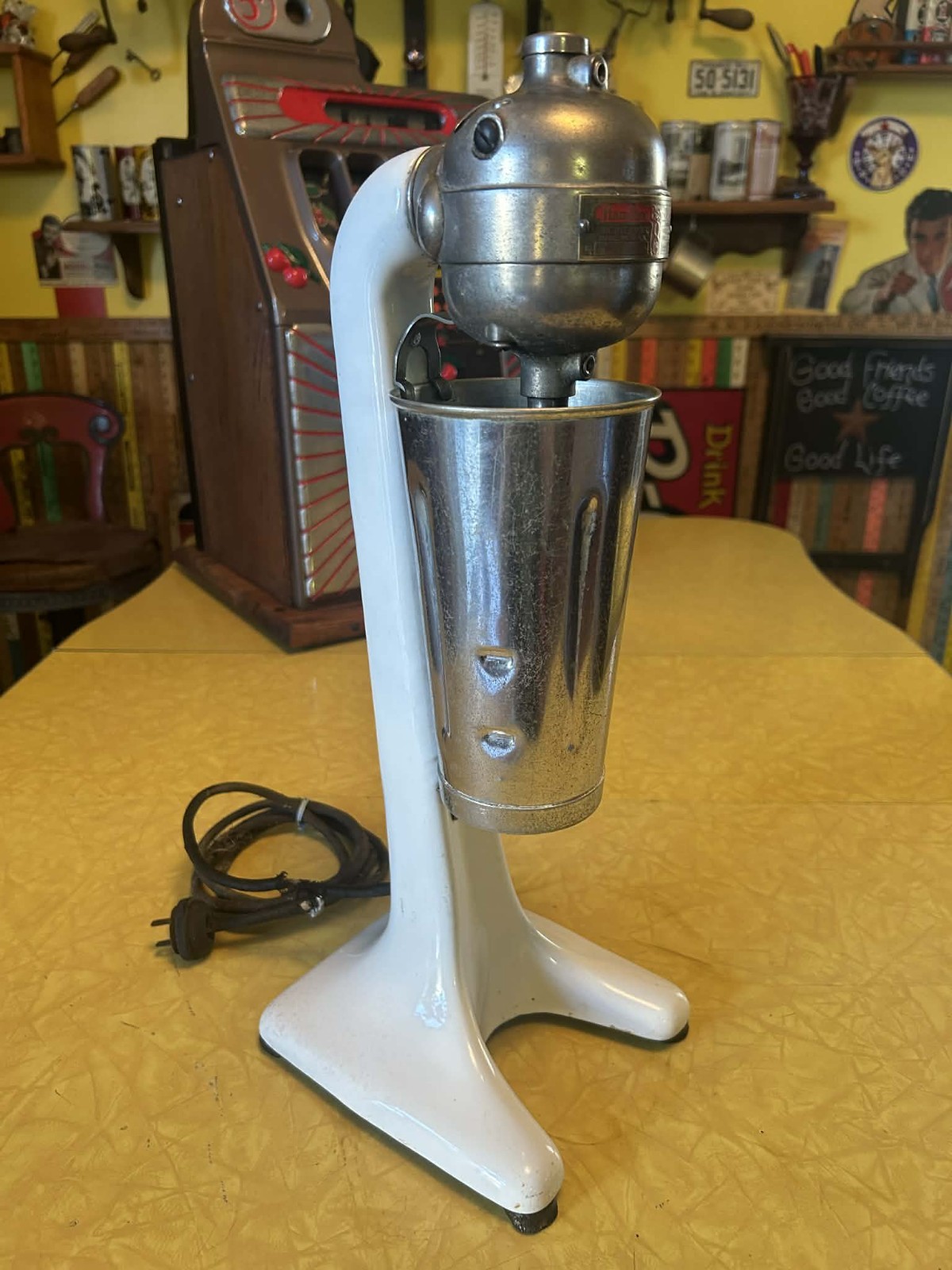Vintage Hamilton Beach Milkshake Malt Mixer No. 8 With Original Cup