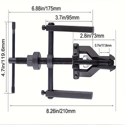 3 JAW INNER BEARING PULLER CAR MOTORCYCLE BUSHING REMOVAL EXTRACTOR HAND TOOL