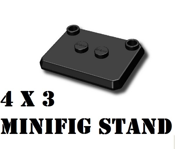 Custom Minifigure display stand 4 x 3 studs
